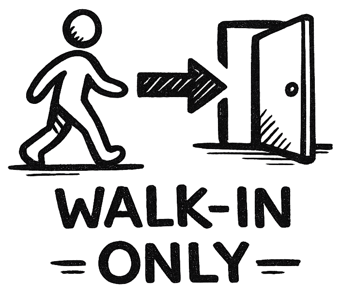 Keine Reservierungen, einfach vorbeikommen.